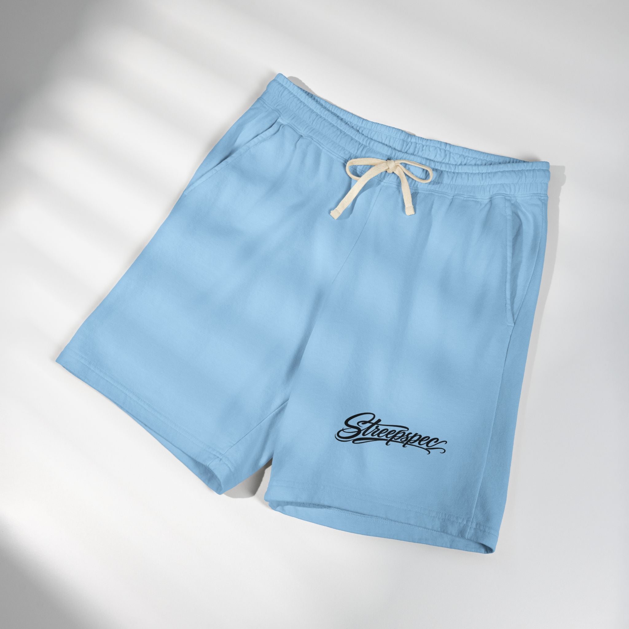 Embroidered Script Fleece Sweat Shorts