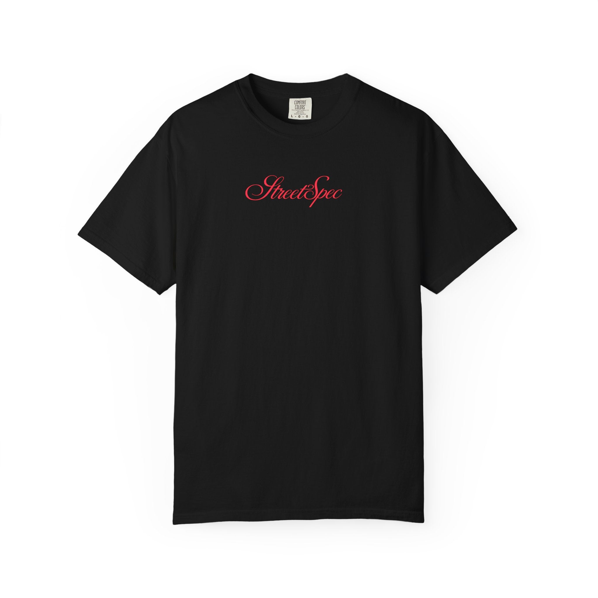 Lion Graphic T-Shirt — 'Stay Sane' Script Front & Geometric Lion Back