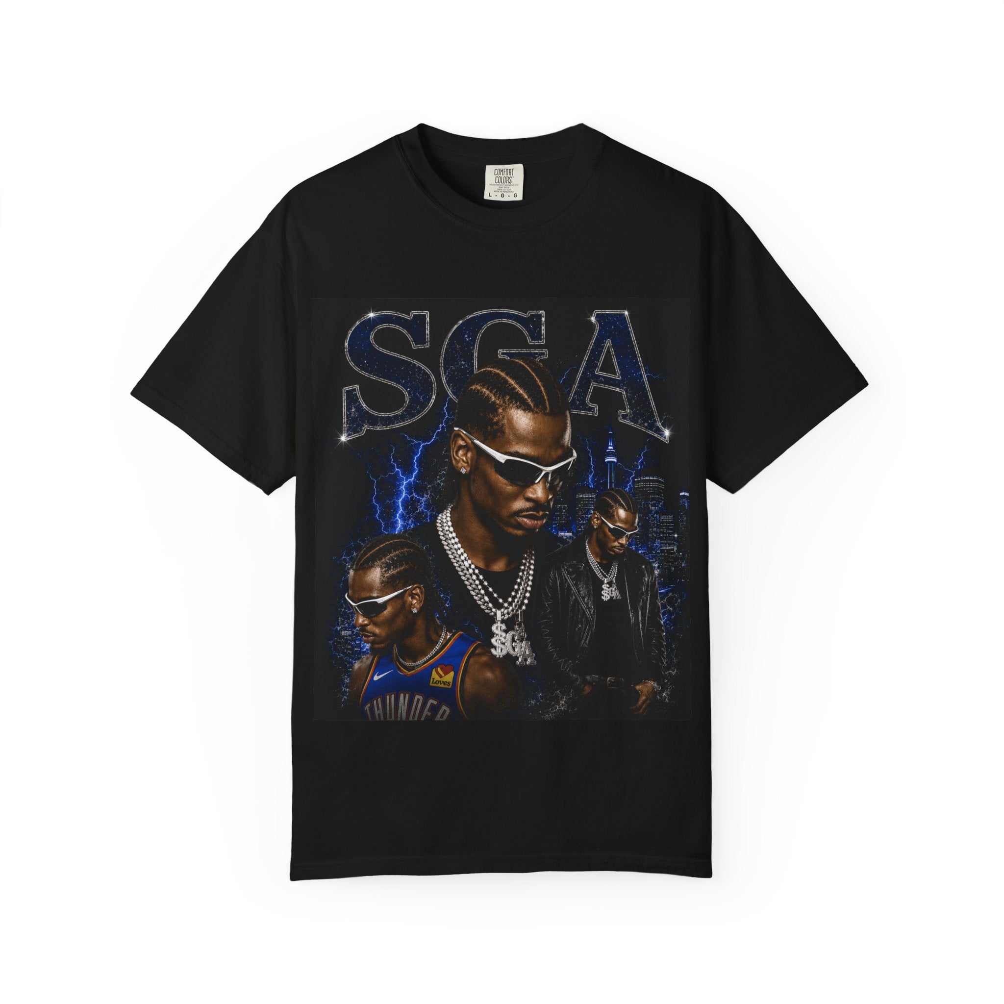 Graphic T-Shirt — 'SGA' Urban Portrait Music Tee