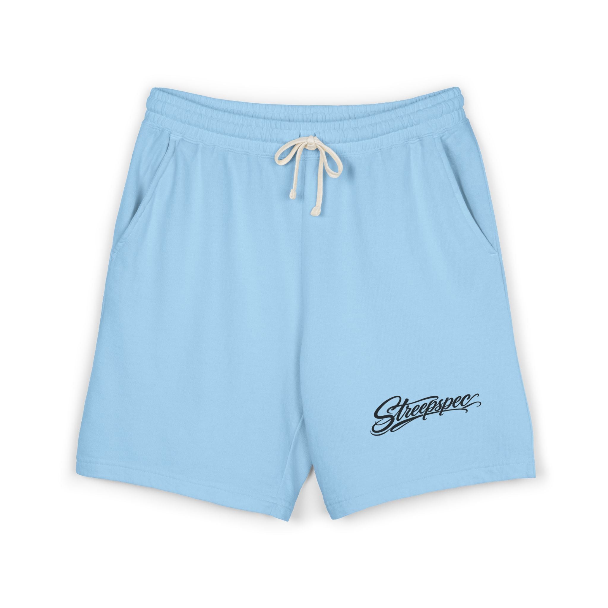 Embroidered Script Fleece Sweat Shorts