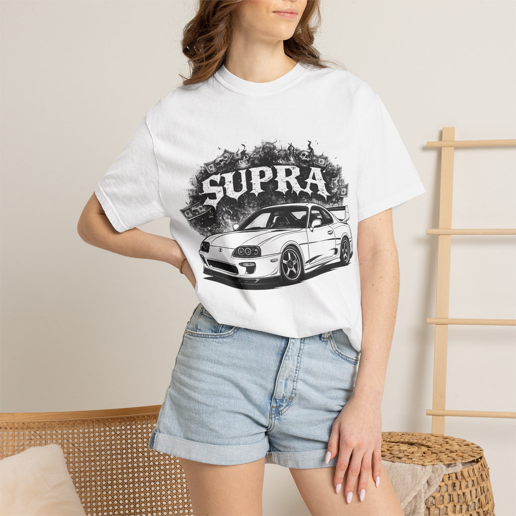 Supra MK4 Outline T-Shirt — Classic JDM Car Illustration