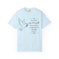 Psalm 28:7 Dove Christian T-Shirt – "The Lord is my strength" Inspirational Tee