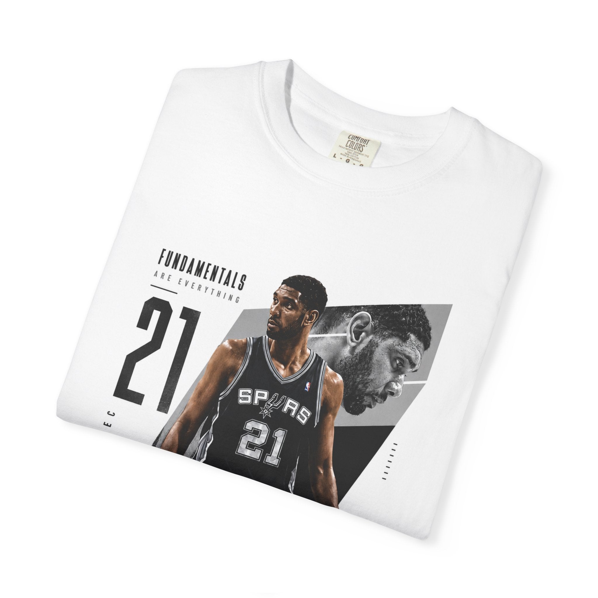 Basketball Player Graphic T‑Shirt — "TIM Duncan" Number 21 Tribute