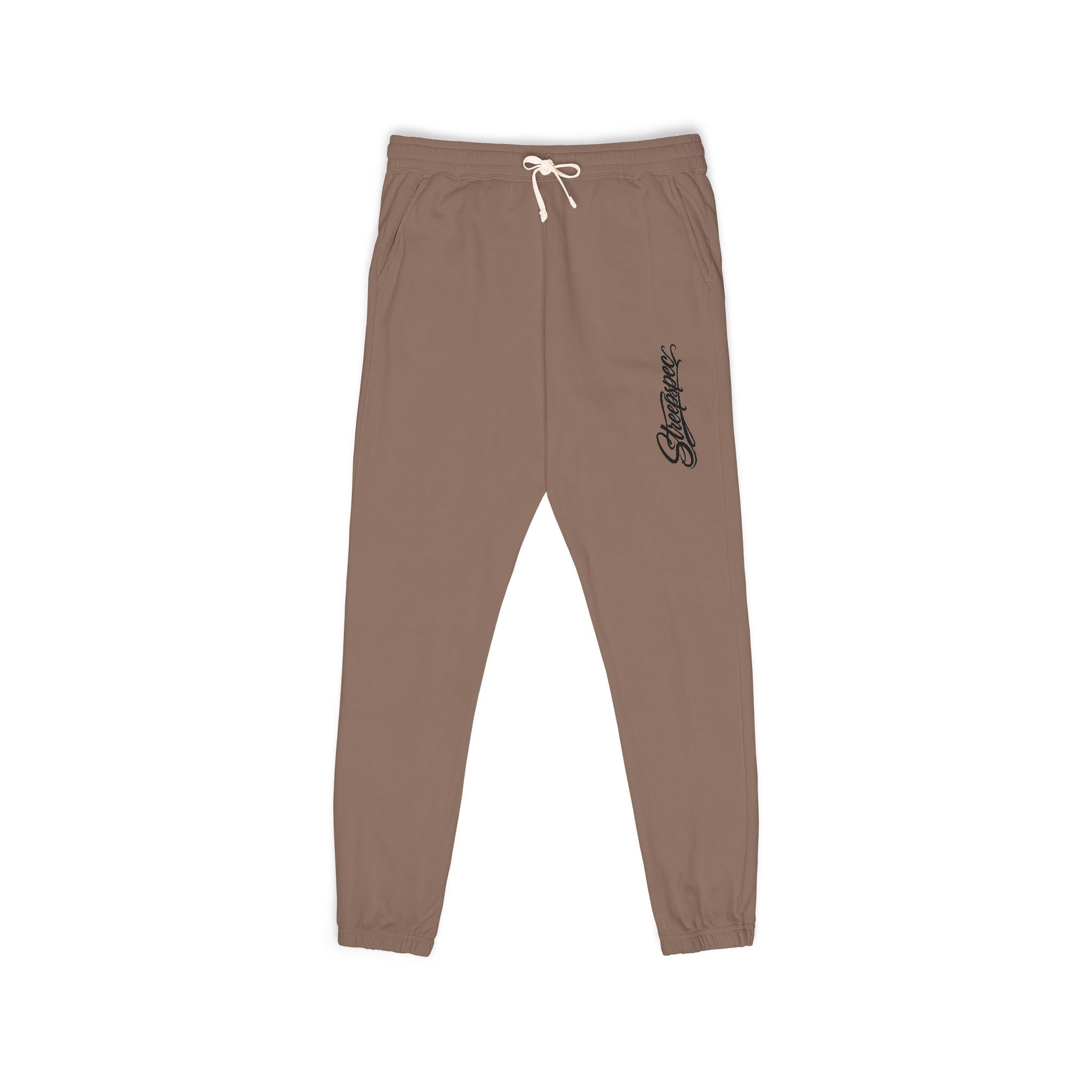 Ember Flame Sweatpants — Minimal Flame Graphic Fleece Joggers