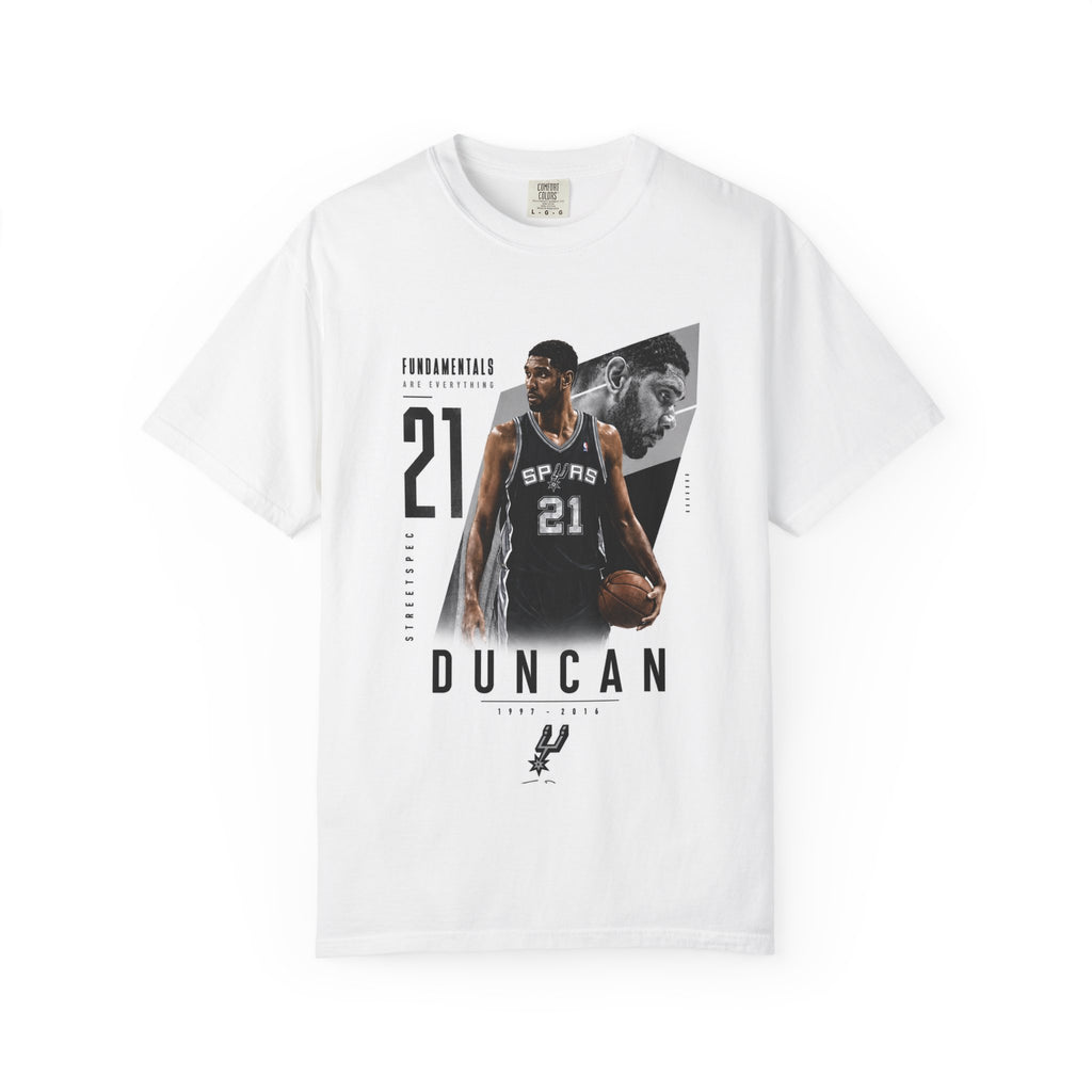 Basketball Player Graphic T‑Shirt — "TIM Duncan" Number 21 Tribute