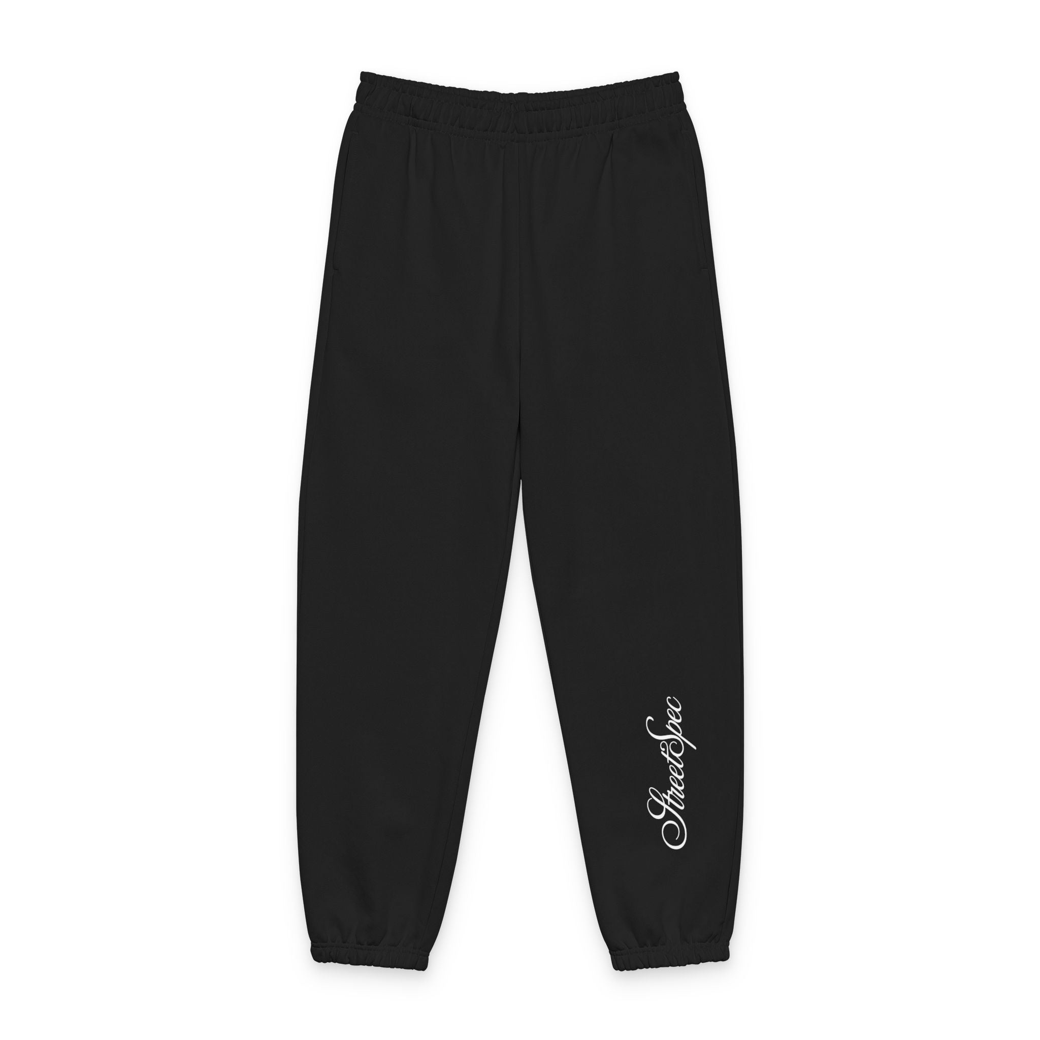 Script Logo Sweatpants — Cozy Heavyweight Joggers with Cursive Side Print