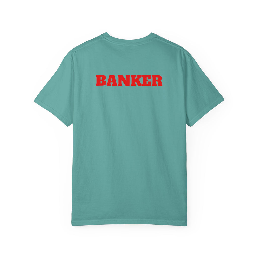 Banker Is King T-Shirt — Retro Crown Money Graphic Tee (Back "BANKER")