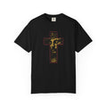 Religious Cross Face Graphic T-Shirt — Vintage Faith Tee