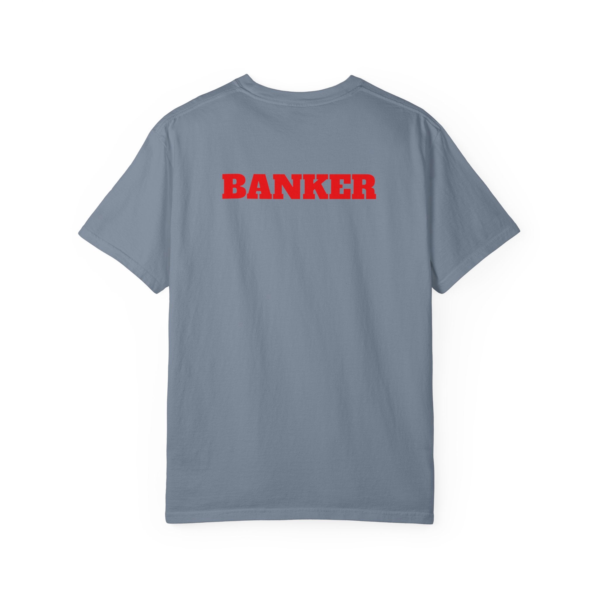Banker Is King T-Shirt — Retro Crown Money Graphic Tee (Back "BANKER")