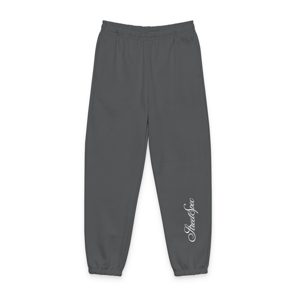 Script Logo Sweatpants — Cozy Heavyweight Joggers with Cursive Side Print