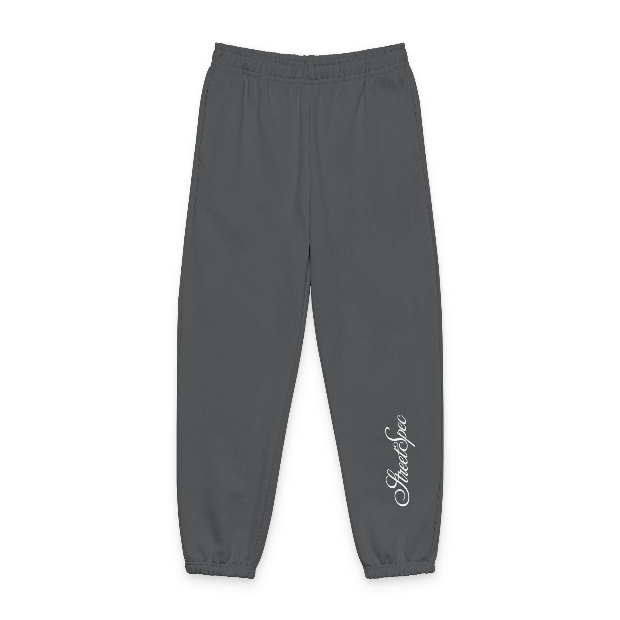 Script Logo Sweatpants — Cozy Heavyweight Joggers with Cursive Side Print