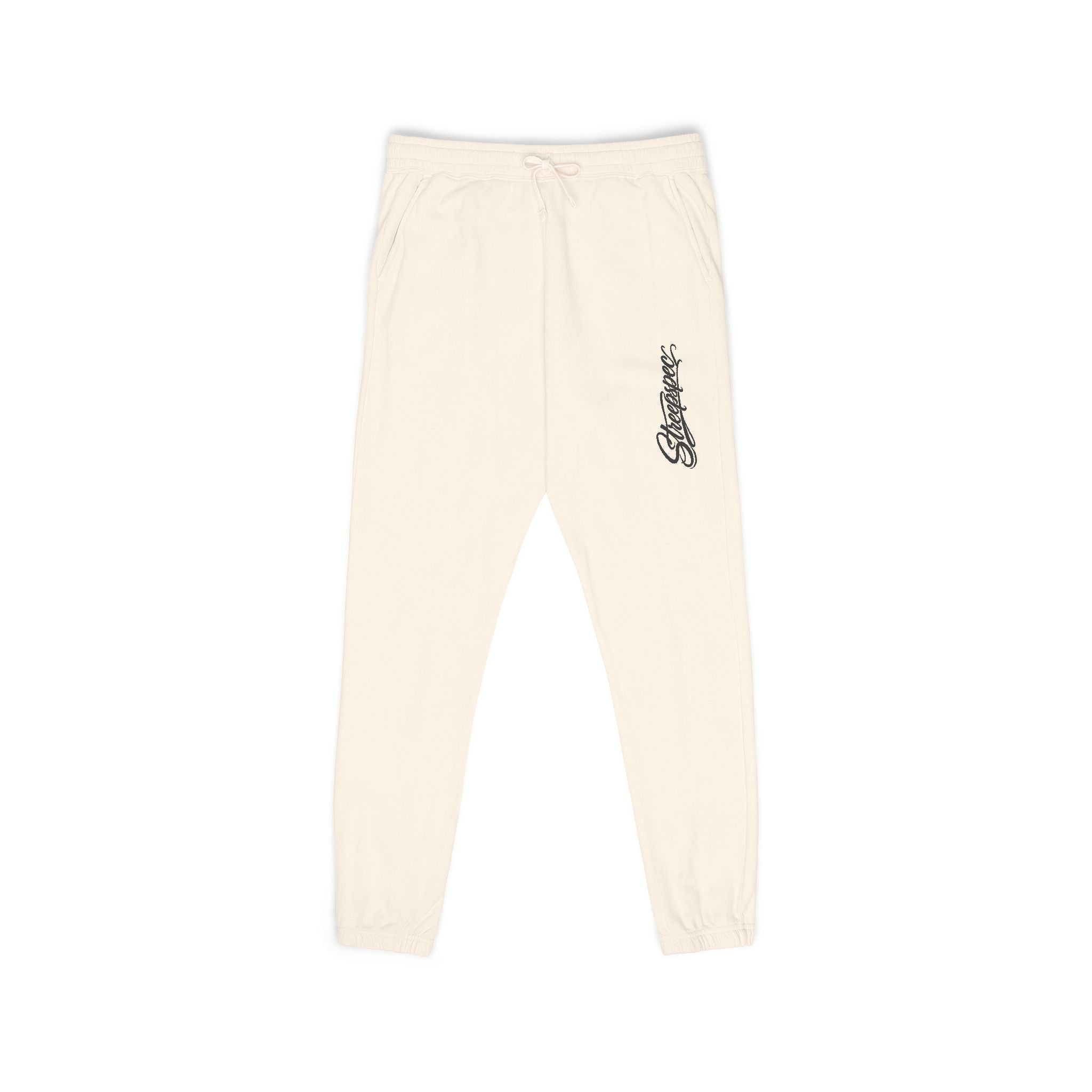 Ember Flame Sweatpants — Minimal Flame Graphic Fleece Joggers