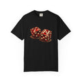 Dice Graphic T-Shirt — Retro Red Dice Design