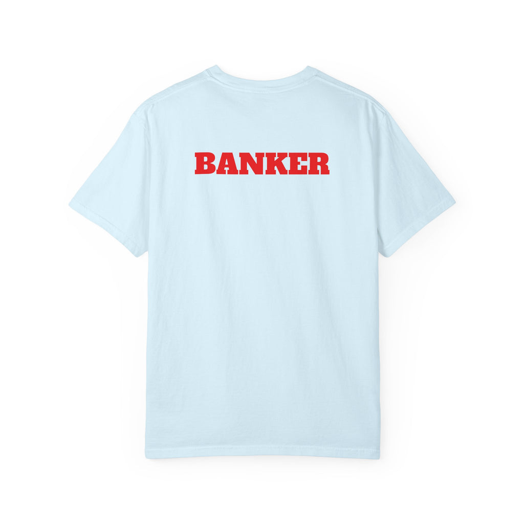 Banker Is King T-Shirt — Retro Crown Money Graphic Tee (Back "BANKER")