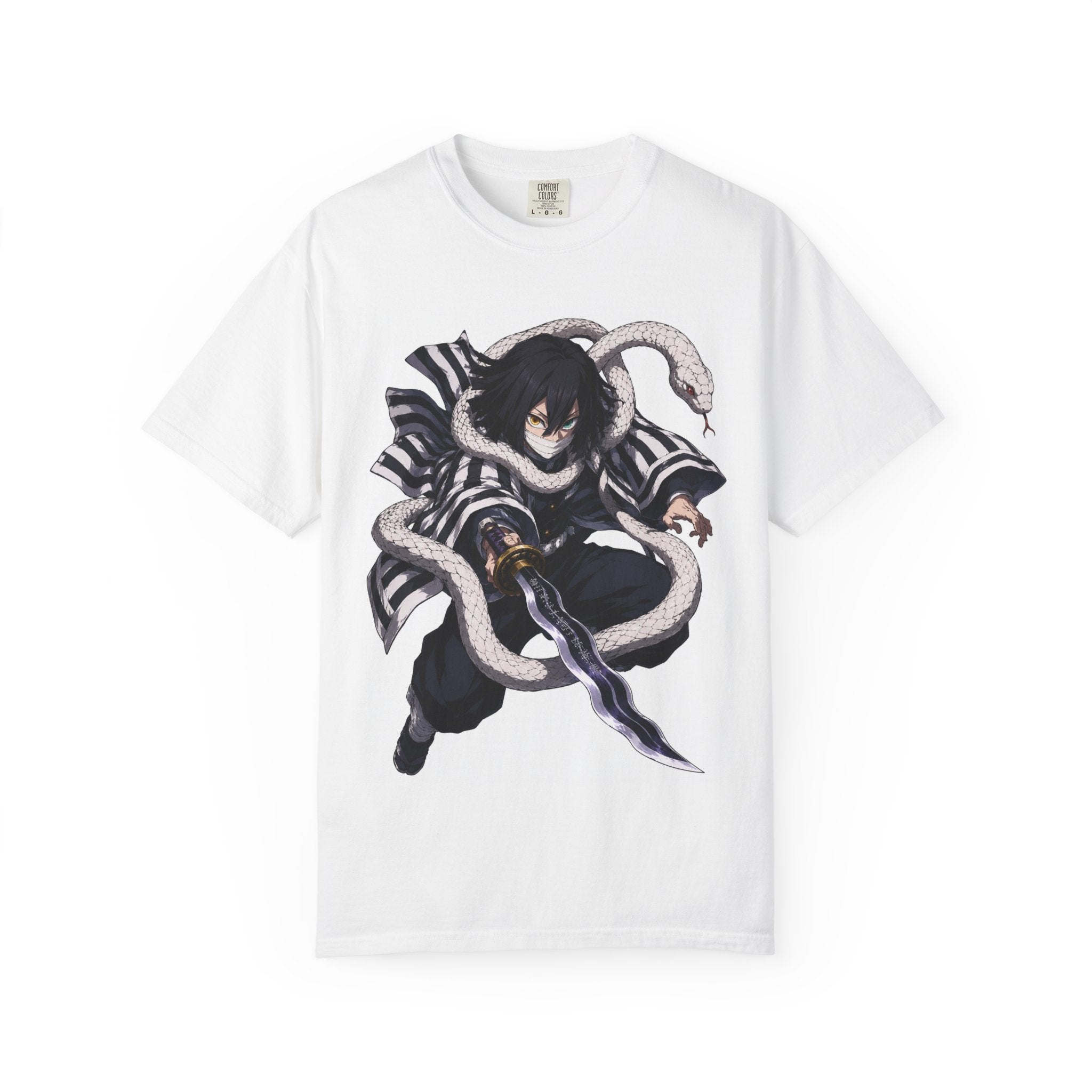 Obanai Serpent Blade T-Shirt — Anime Snake Slayer Graphic Tee