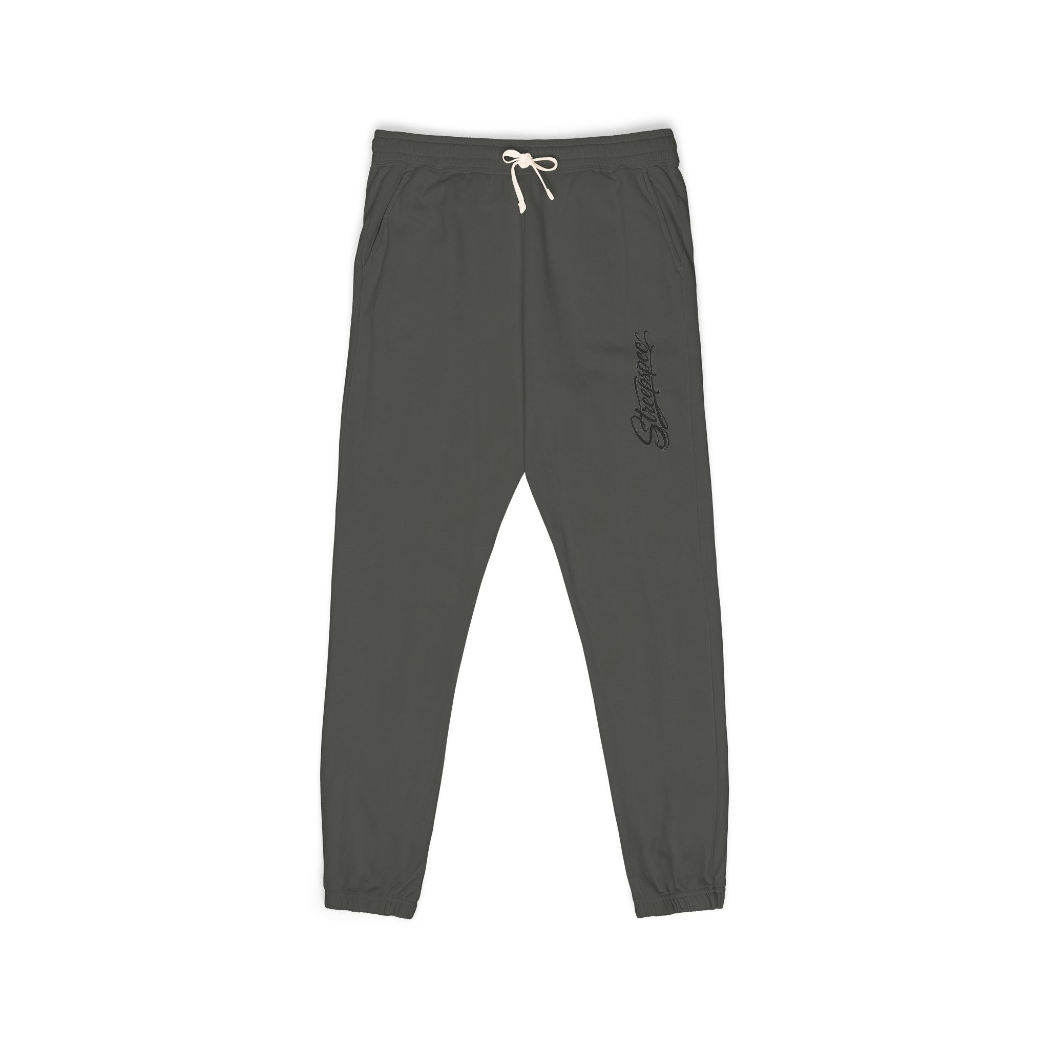 Ember Flame Sweatpants — Minimal Flame Graphic Fleece Joggers