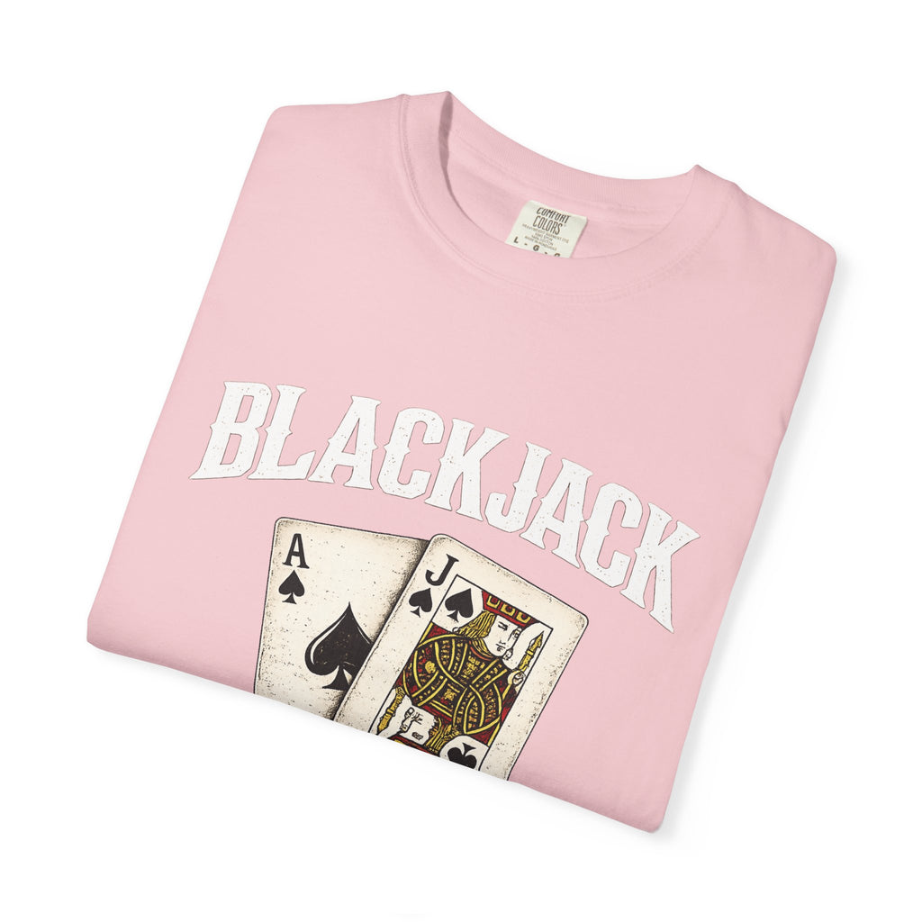 Blackjack Playing Cards T-Shirt — Vintage Casino Poker Tee