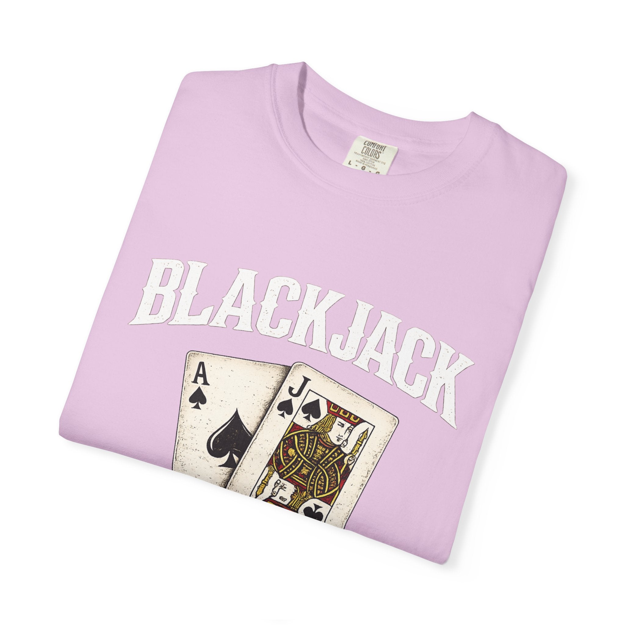 Blackjack Playing Cards T-Shirt — Vintage Casino Poker Tee