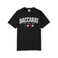 Baccarat Casino T-Shirt — "Play • Bet • Win" Card Game Tee