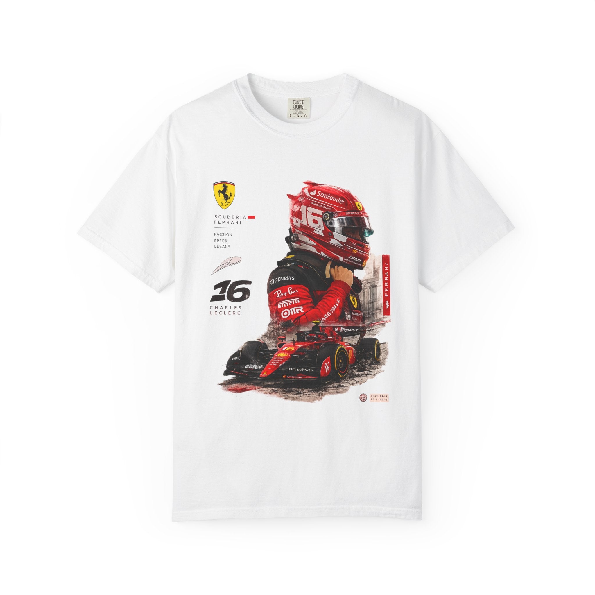 Charles Leclerc F1 Graphic Tee — Ferrari Racing Shirt
