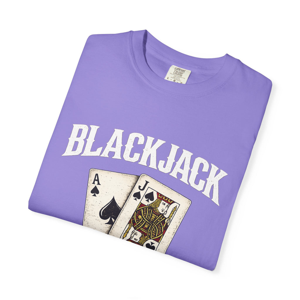 Blackjack Playing Cards T-Shirt — Vintage Casino Poker Tee