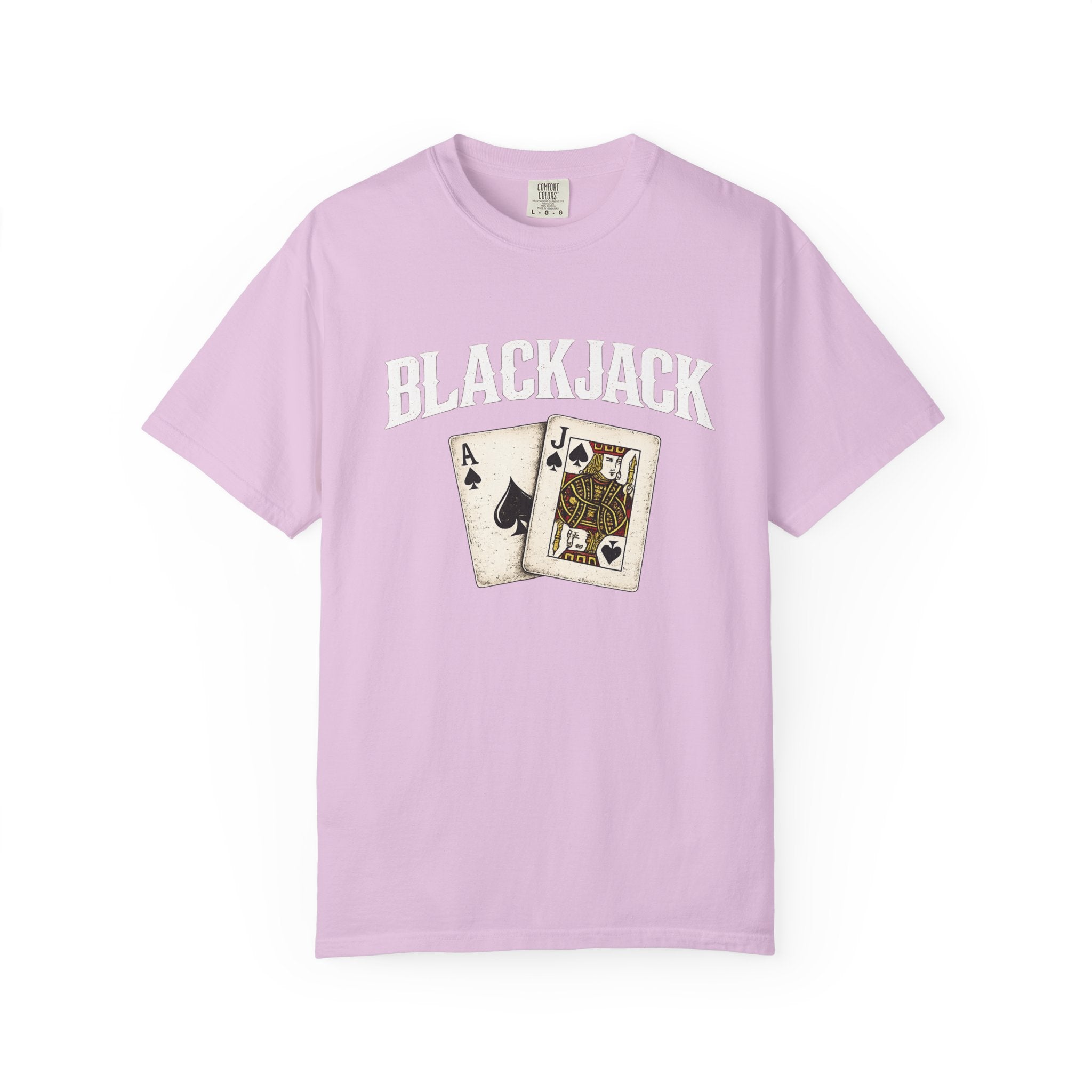 Blackjack Playing Cards T-Shirt — Vintage Casino Poker Tee