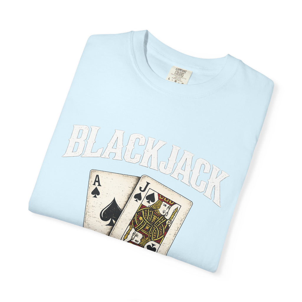 Blackjack Playing Cards T-Shirt — Vintage Casino Poker Tee