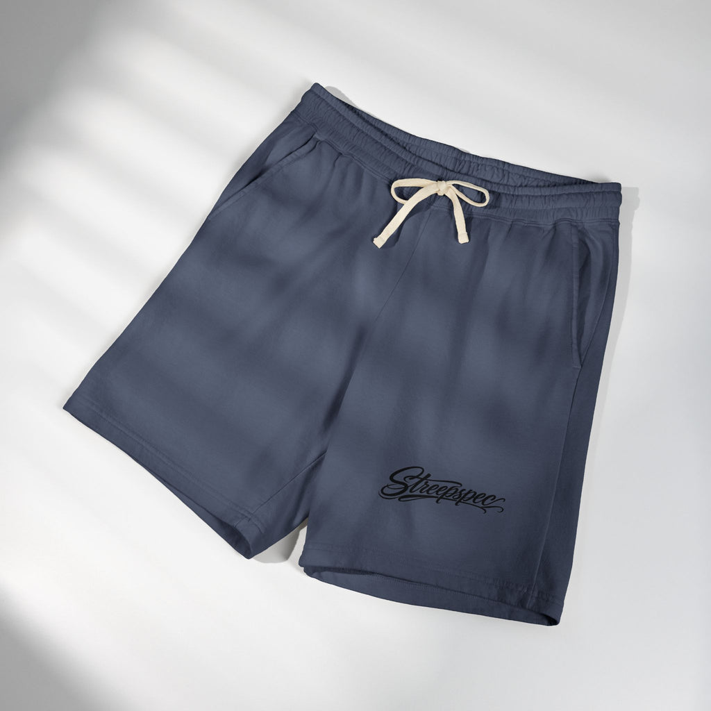 Embroidered Script Fleece Sweat Shorts