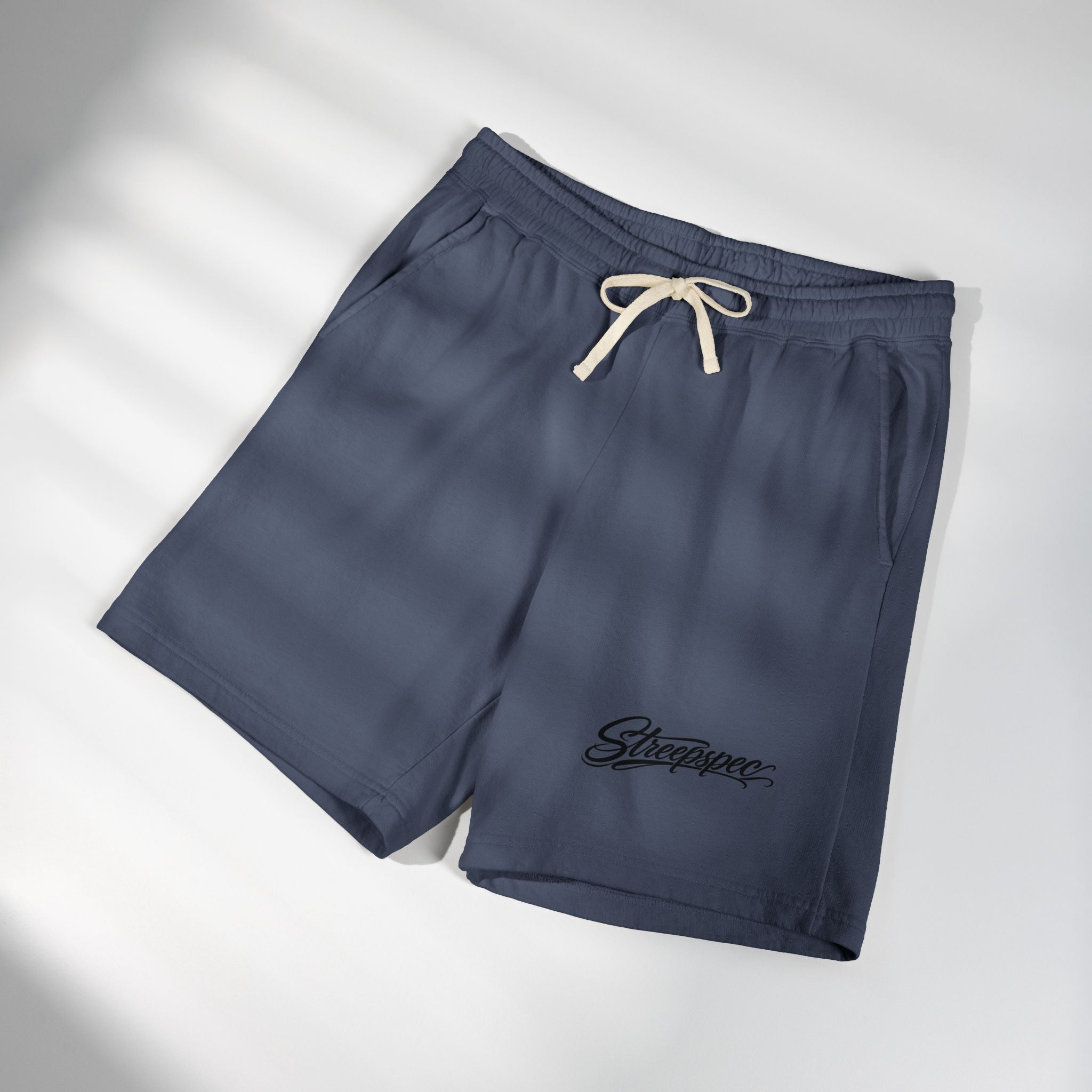 Embroidered Script Fleece Sweat Shorts