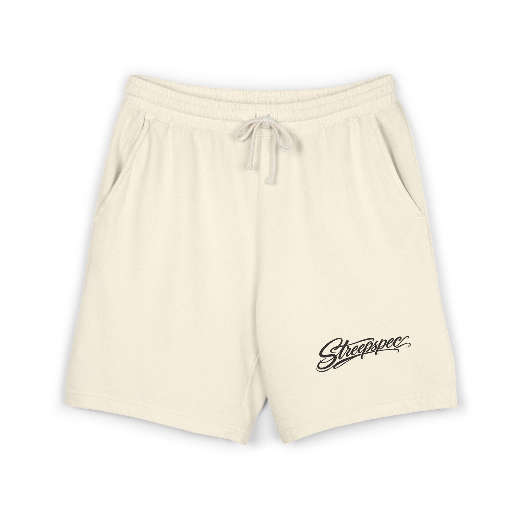 Embroidered Script Fleece Sweat Shorts
