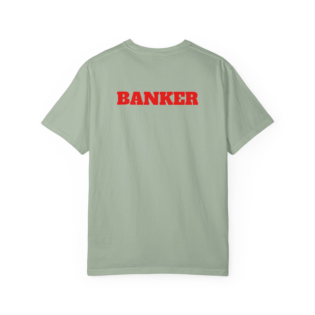 Banker Is King T-Shirt — Retro Crown Money Graphic Tee (Back "BANKER")