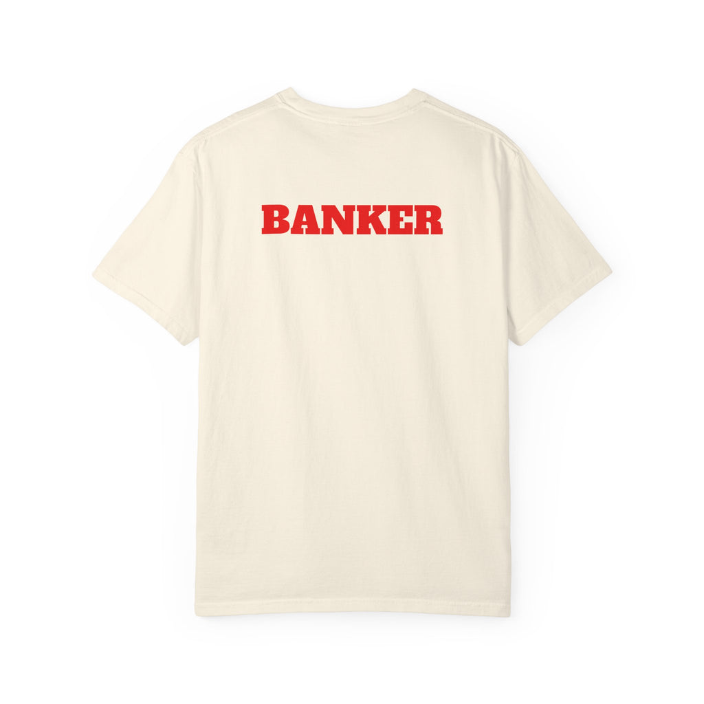 Banker Is King T-Shirt — Retro Crown Money Graphic Tee (Back "BANKER")