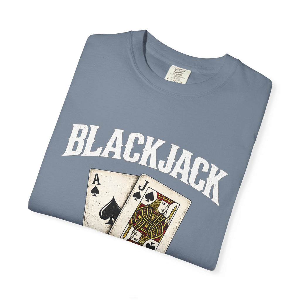 Blackjack Playing Cards T-Shirt — Vintage Casino Poker Tee