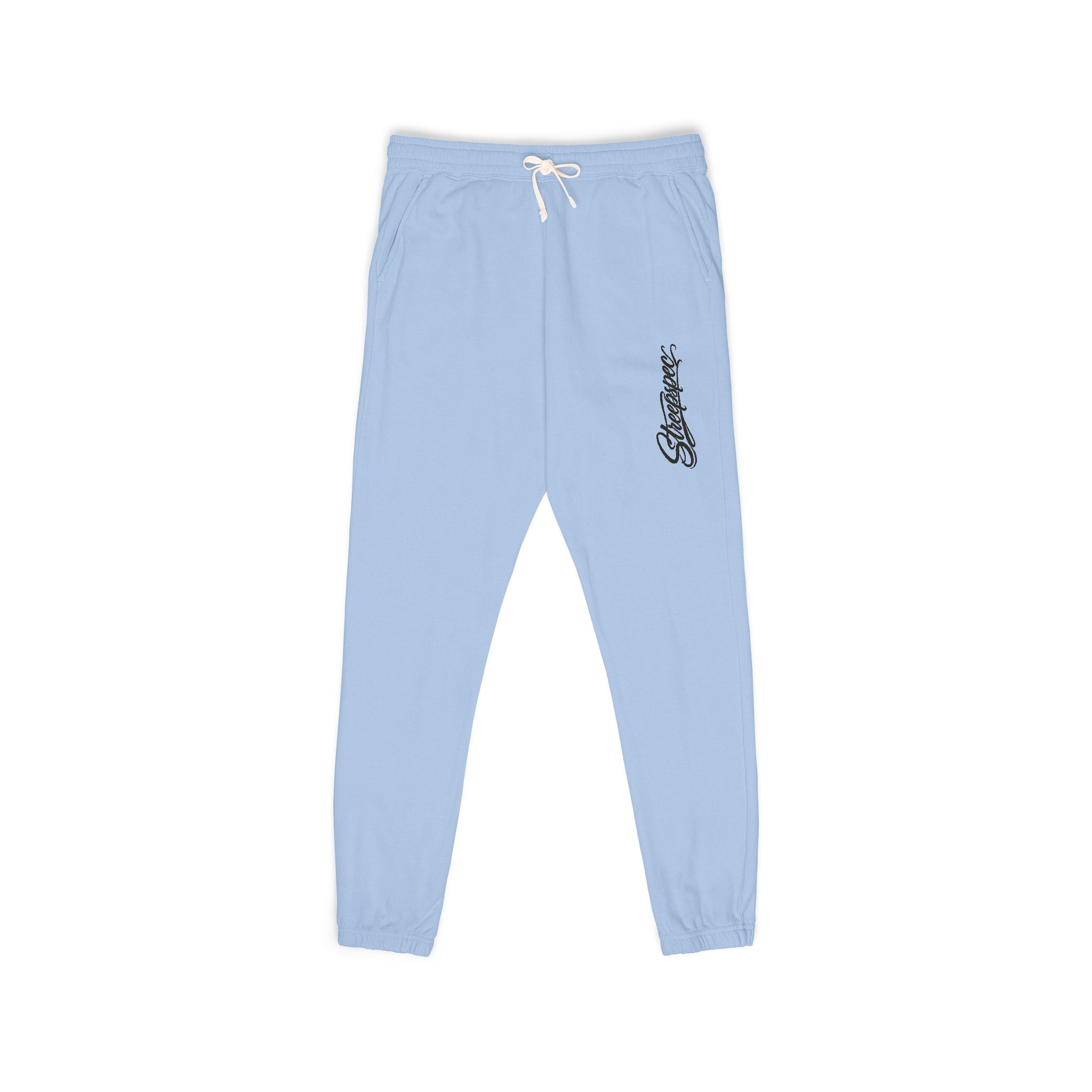 Ember Flame Sweatpants — Minimal Flame Graphic Fleece Joggers