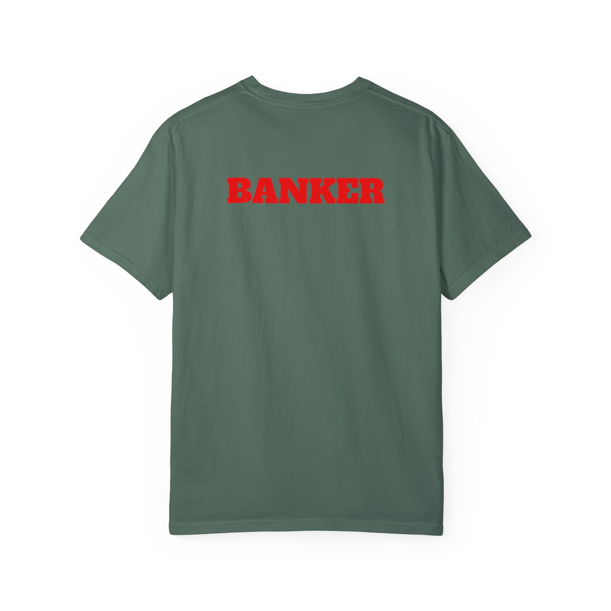 Banker Is King T-Shirt — Retro Crown Money Graphic Tee (Back "BANKER")