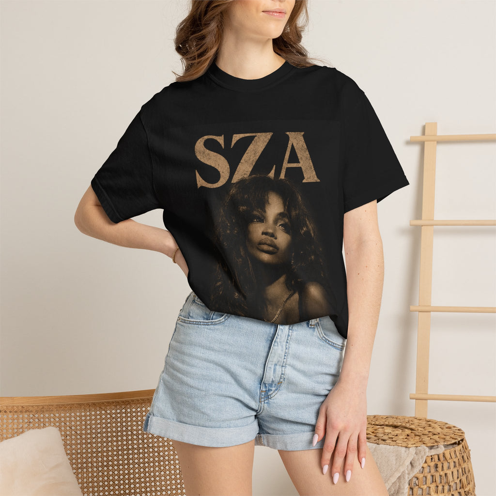 SZA Portrait T-Shirt — Retro Sepia Music Tee