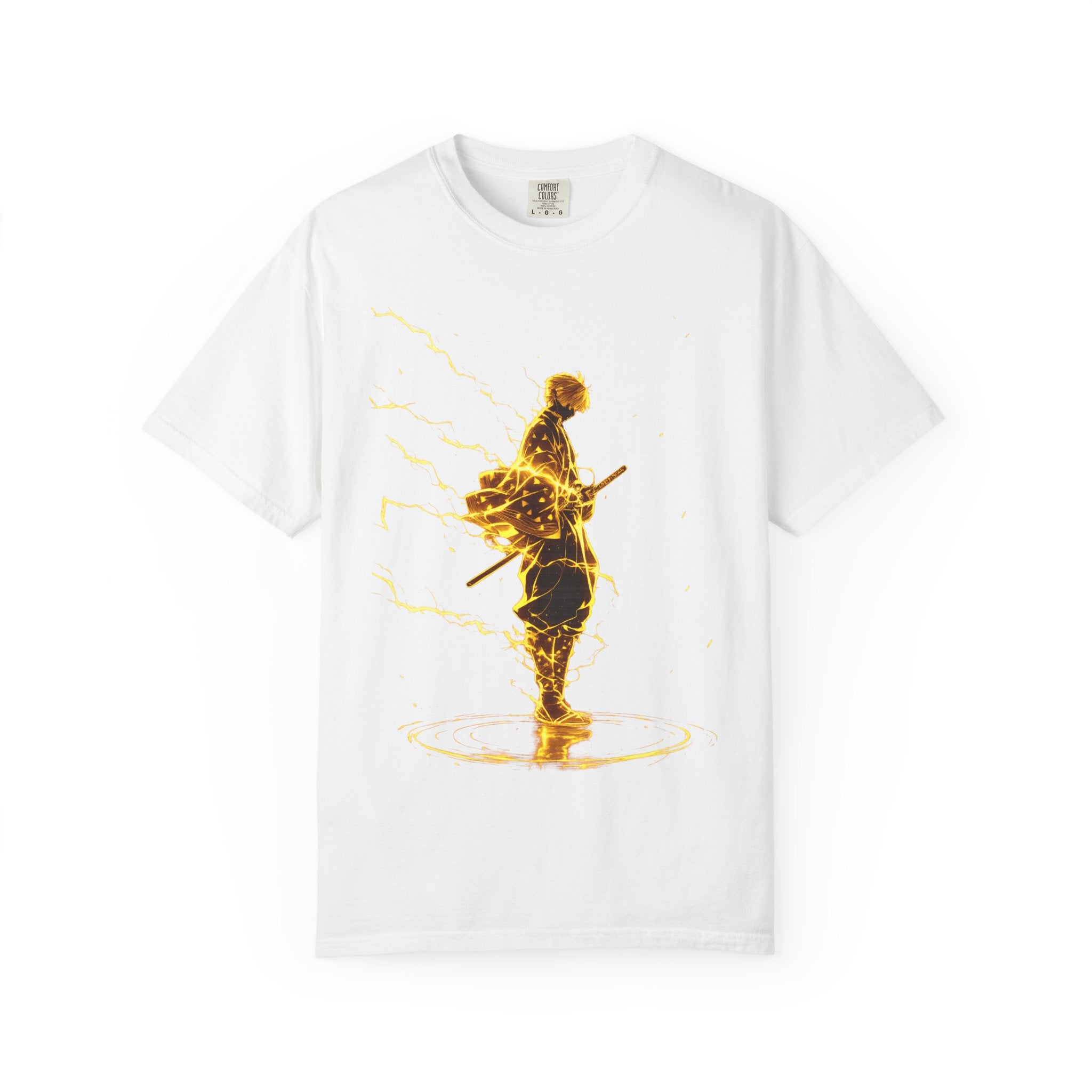 Zenitsu Demon Slayer Graphic T-Shirt — Anime Thunder Hero Tee