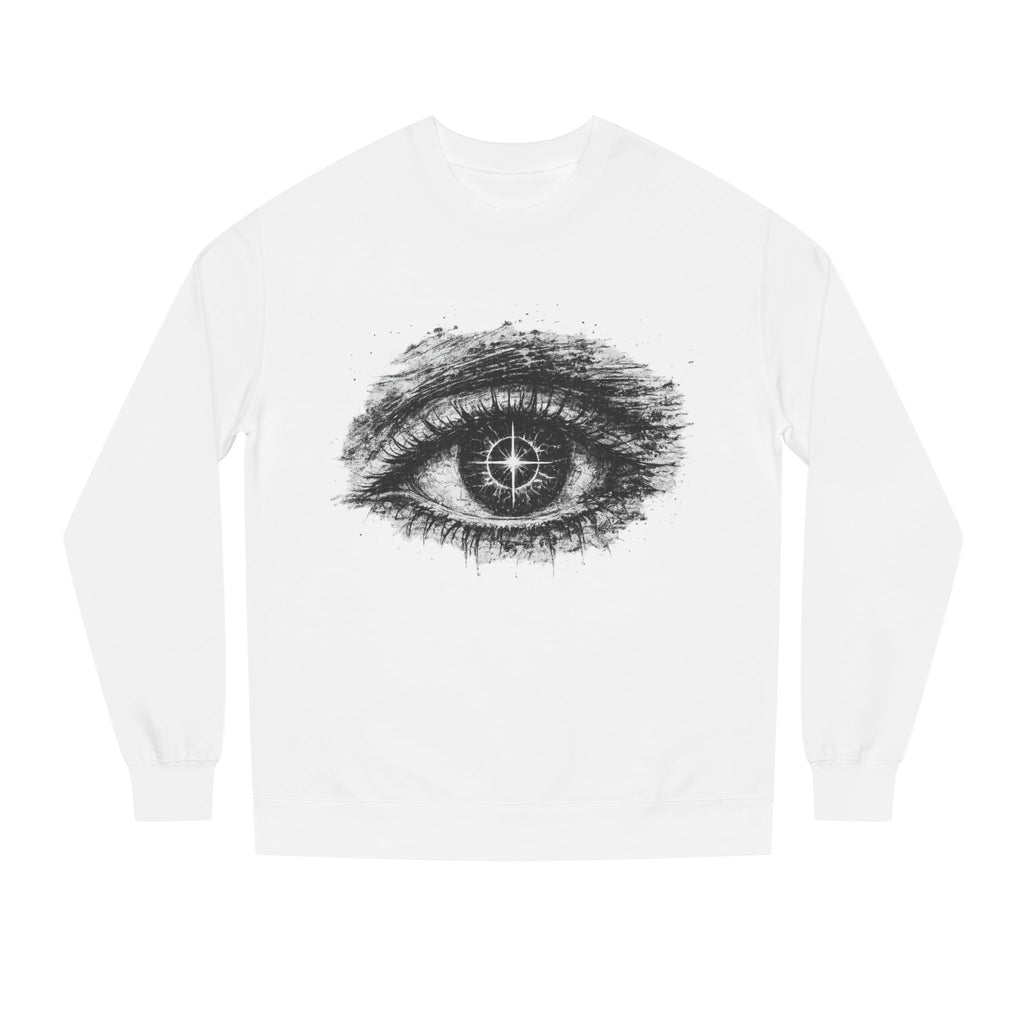 Eye Graphic Sweatshirt — Sketchy All-Seeing Eye Crewneck
