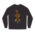 Gold Portrait Crewneck Sweatshirt — Bejeweled Face Art Graphic