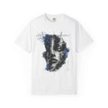 Abstract Glitch Face T-Shirt — Distressed Cyber Portrait Tee
